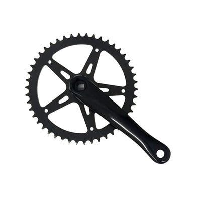 Single Speed Crankset 170mm Crank Arms, Square Taper (Aluminum Forged)